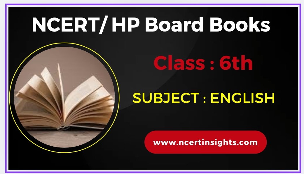 NCERT / HP Board Class 6th English Book Pdf